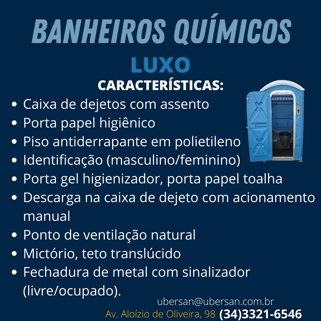 Ubersan Uberaba Banheiro Quimicos Extra Luxo