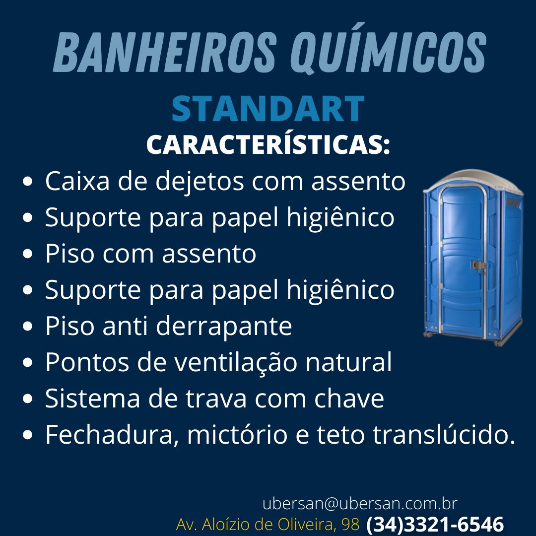 Ubersan Banheiros Químicos Uberaba standart Luxo